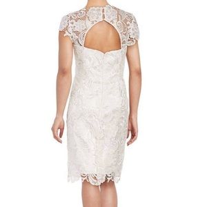 Decode 1.8 white lace sheath dress